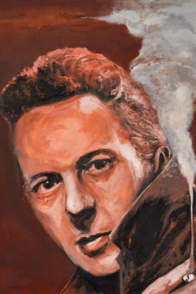 Joe Strummer, huile sur toile 114x147 cm, 2019.